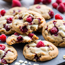 Load image into Gallery viewer, New York Cookies, Raspberry and White Chocolate Baking Kit