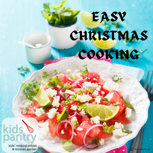 Kids Pantry Easy Christmas Recipe cookbook. Watermelon Salad
